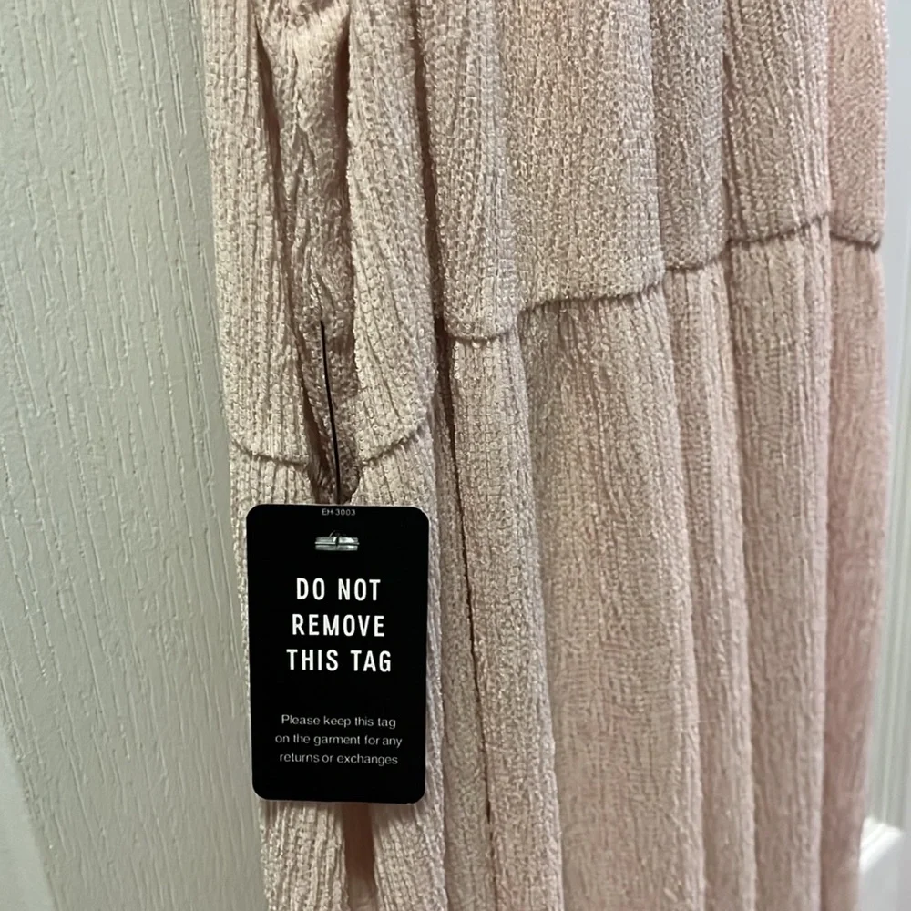 Express medium dress blush pink midi length tiered dress.NWTs - Picture 8 of 11